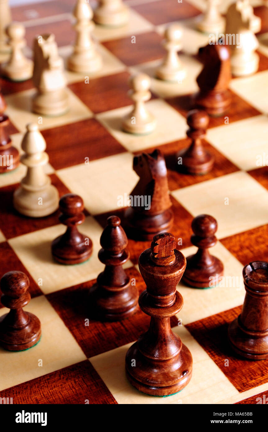 game of chess as concept for business competition and strategy Stock Photo