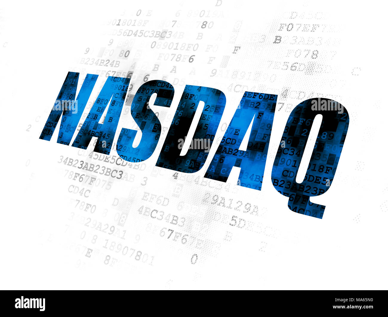 Stock market indexes concept: NASDAQ on Digital background Stock Photo