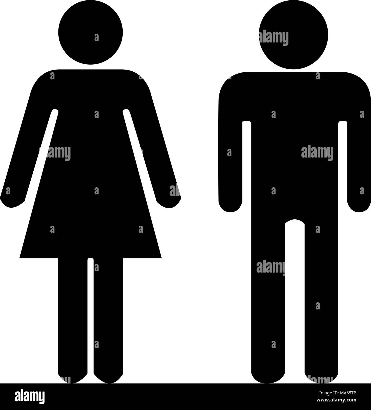 Man and Woman icon. vector illustration eps Stock Vector Image & Art ...