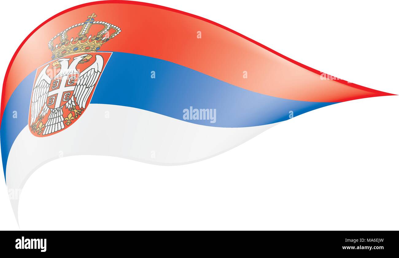 Serbia flag, vector illustration Stock Vector Image &amp; Art - Alamy