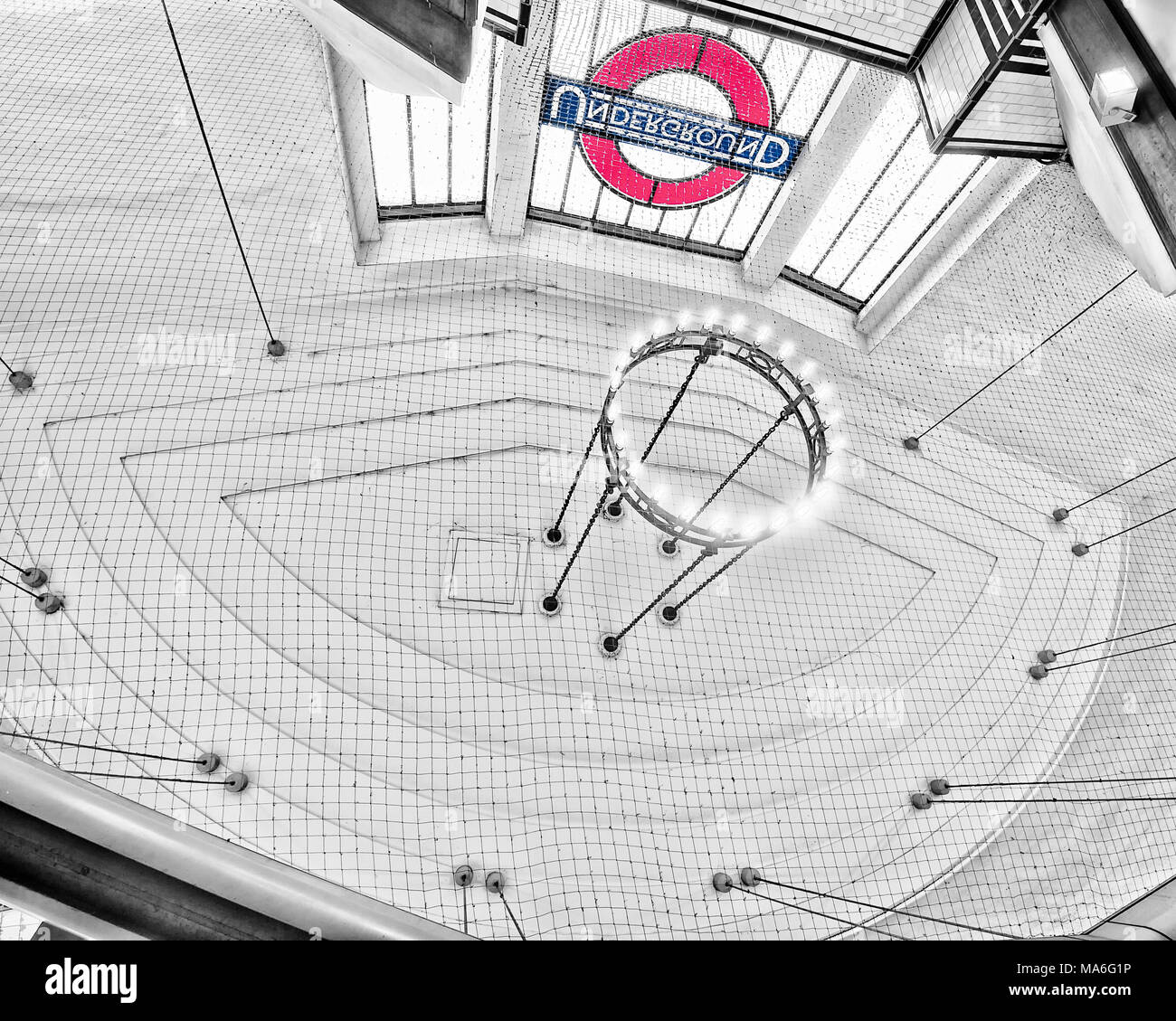 London Underground Tube Station: Balham Stock Photo