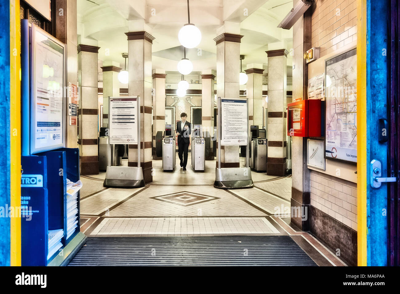 London Underground Tube Station: Great Portland Street Stock Photo