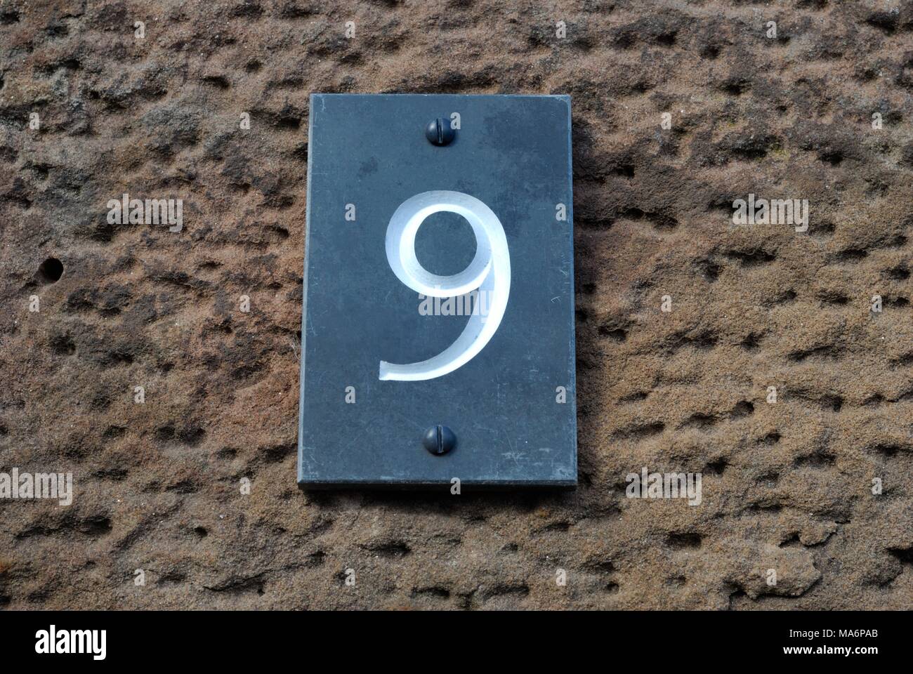 Number Nine sign Stock Photo - Alamy