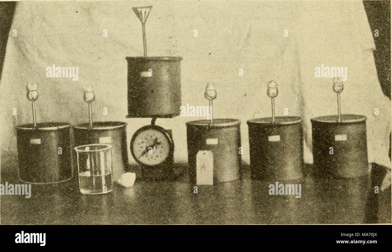. An elementary laboratory study in soils . Fig. 11. Showing jars as