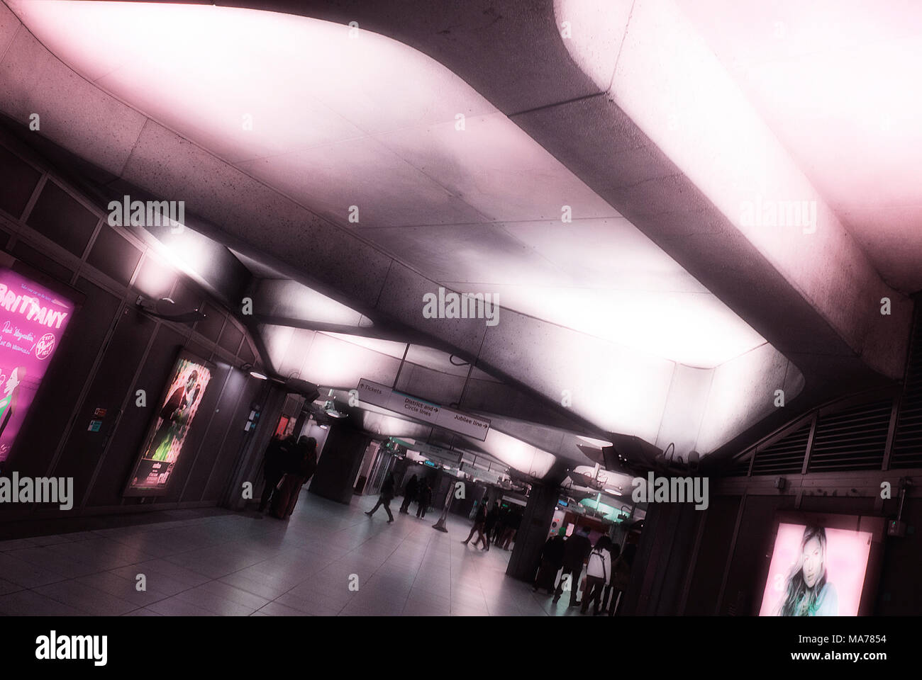 London Underground Tube Station: Westminster Stock Photo