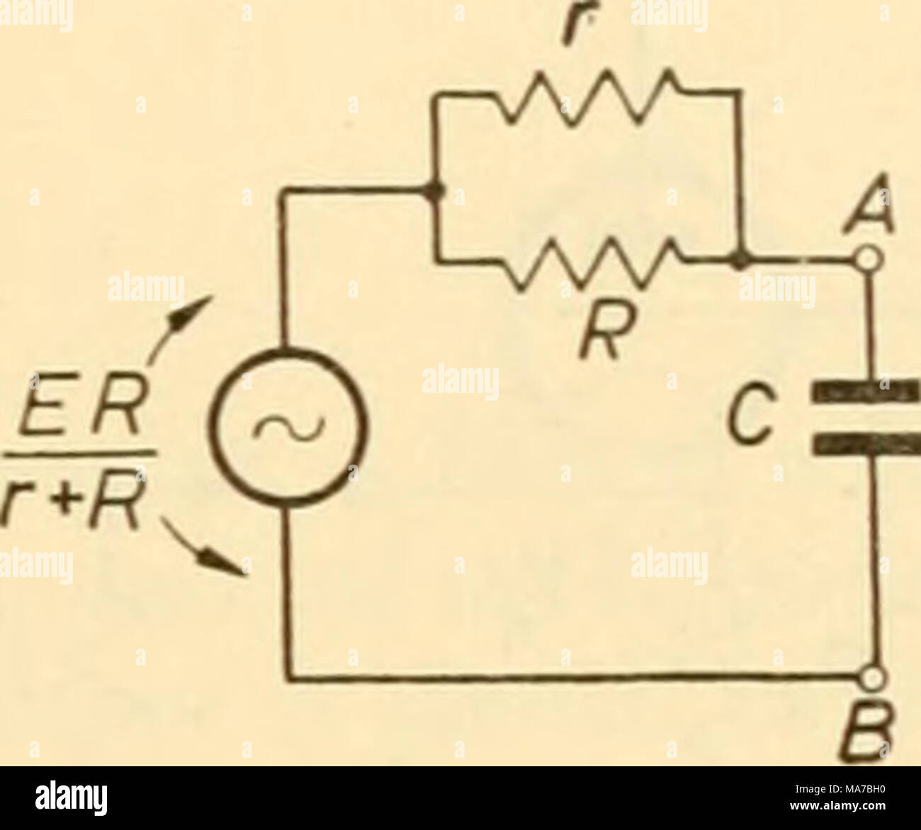 Electronic apparatus for biological research . Figure 11.17 (1) A loss of  voltage deUvered to the input terminals AB, due to the poten- tial divider  action of R and r the