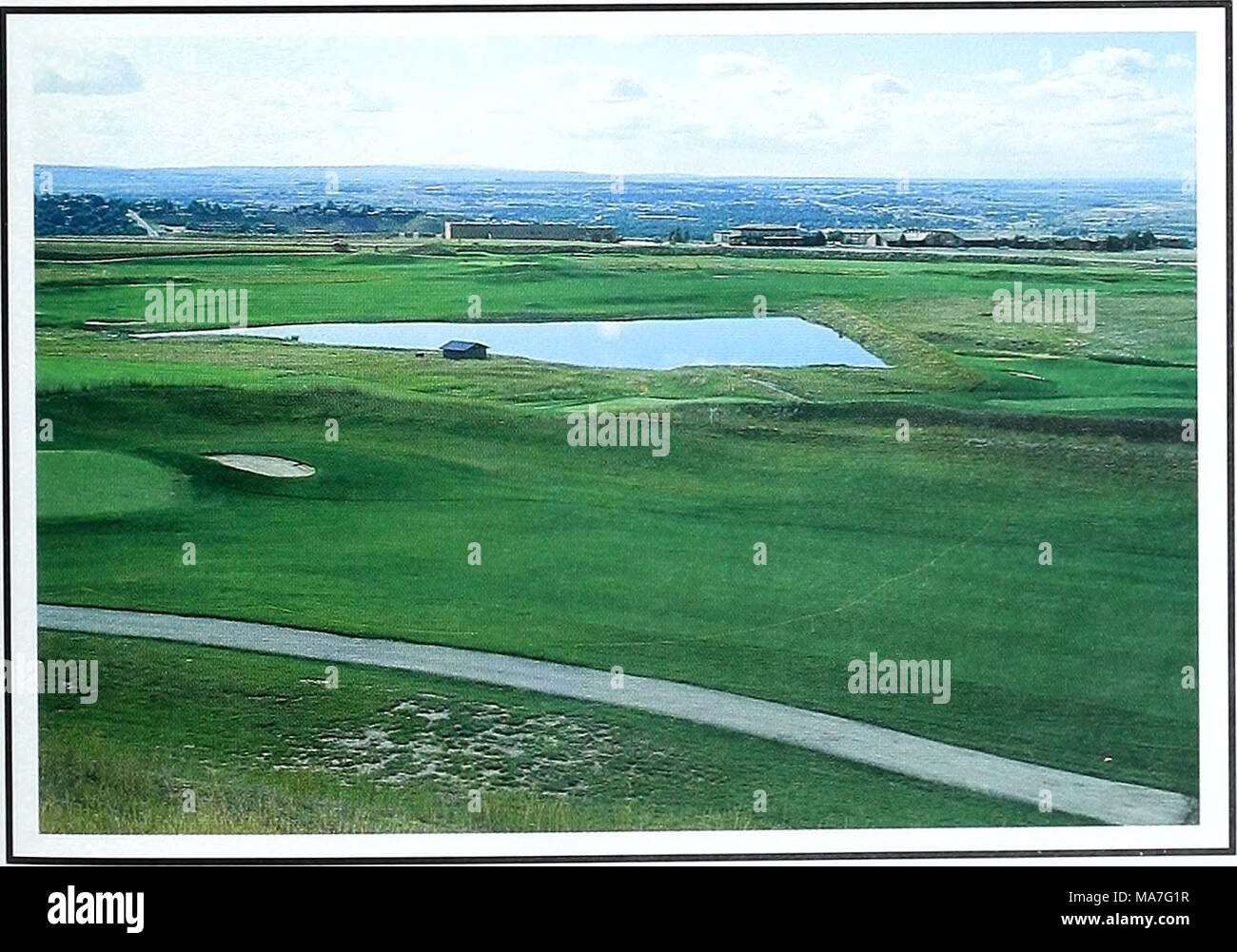 . Eighty years of vegetation and landscape changes in the Northern Great Plains : a photographic record . Synopsis A golf course now occupies this site. The city of Casper can be seen in the distance. In the immediate foreground of the 1998 photo is Agropyron intermedium, which dominates much of the area around the golf course fairways. 71 Stock Photo