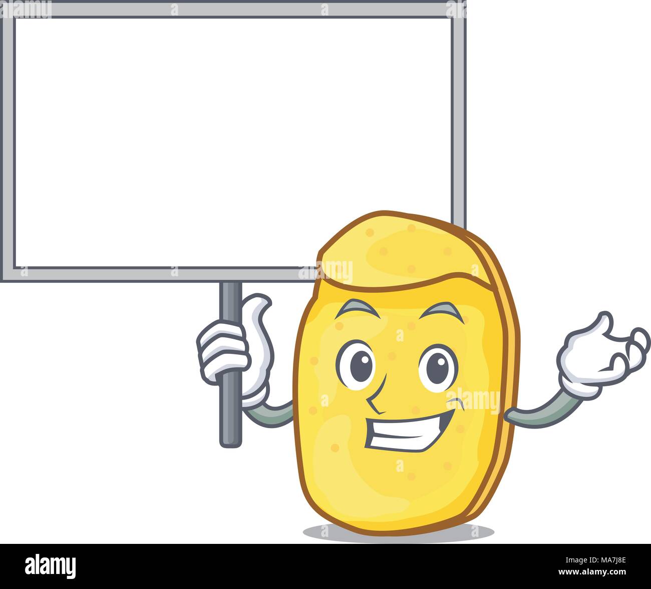 Bring board potato chips character cartoon Stock Vector Image & Art Alamy