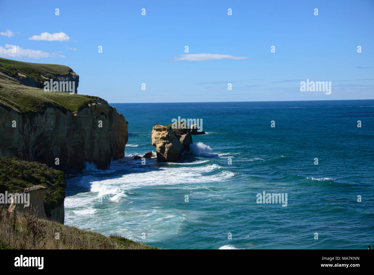 Beautiful view of Tunnel Beach, Dunedin, New Zealand Stock Photo Alamy