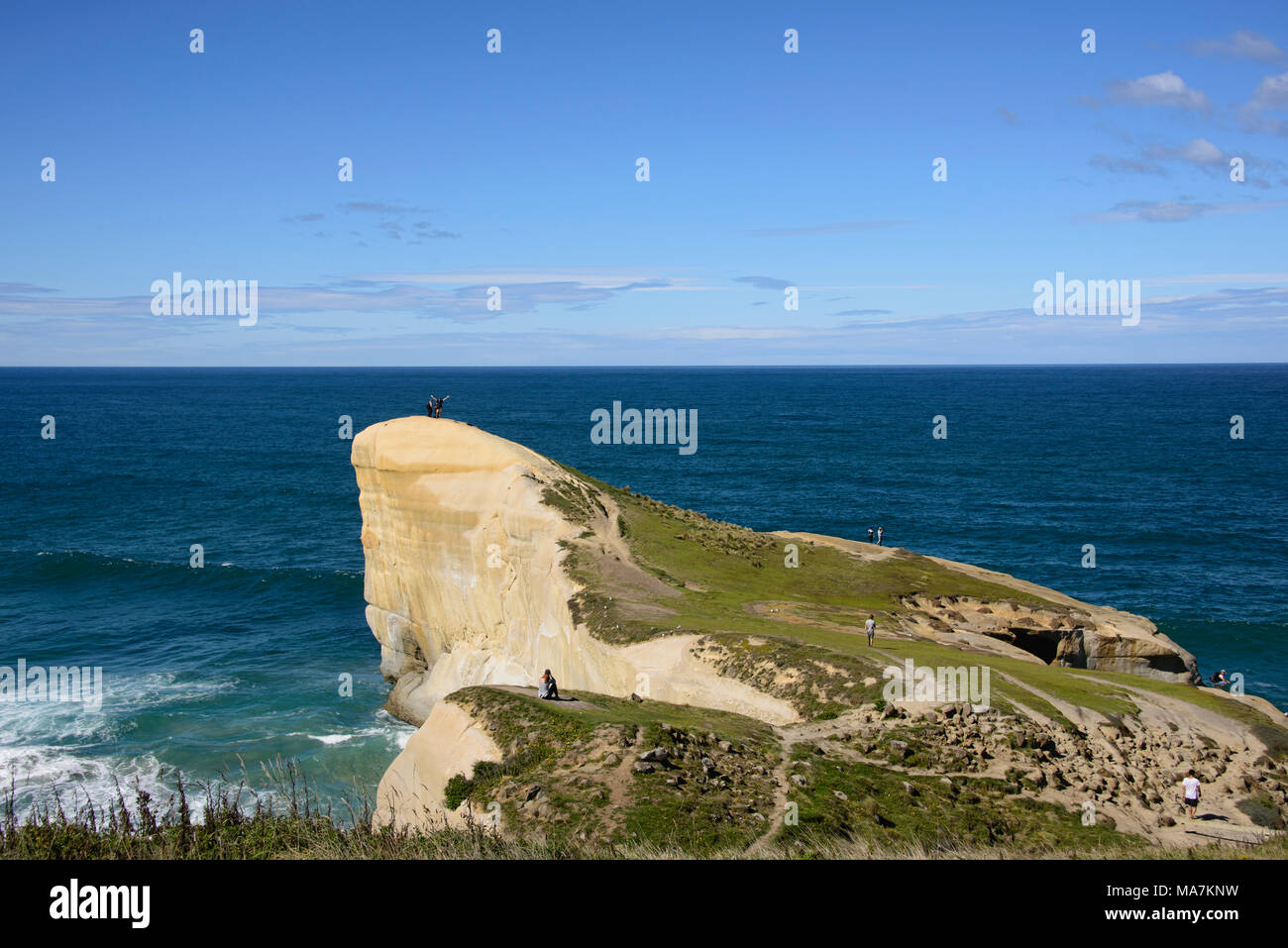 Beautiful view of Tunnel Beach, Dunedin, New Zealand Stock Photo Alamy