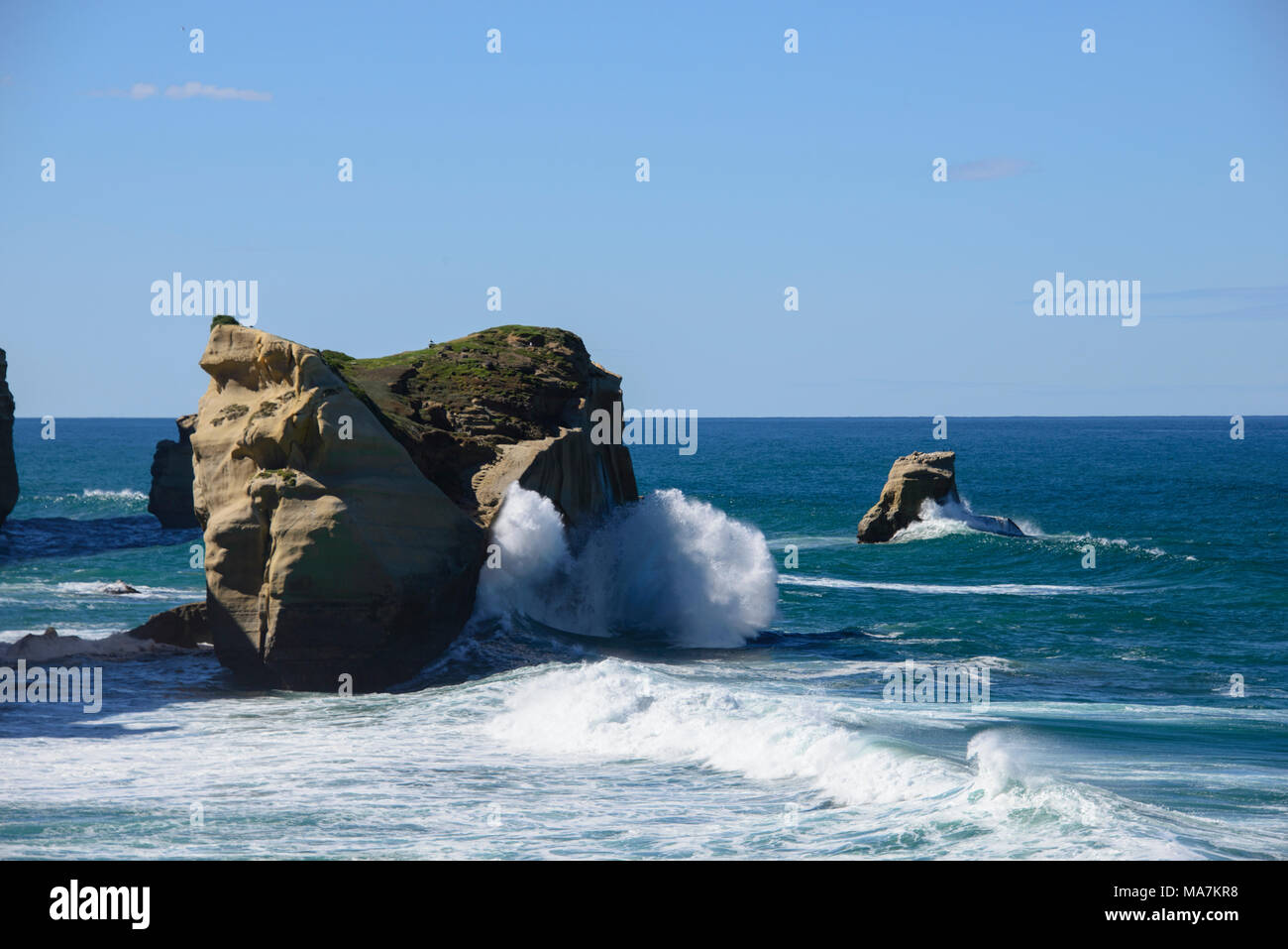 Beautiful view of Tunnel Beach, Dunedin, New Zealand Stock Photo Alamy