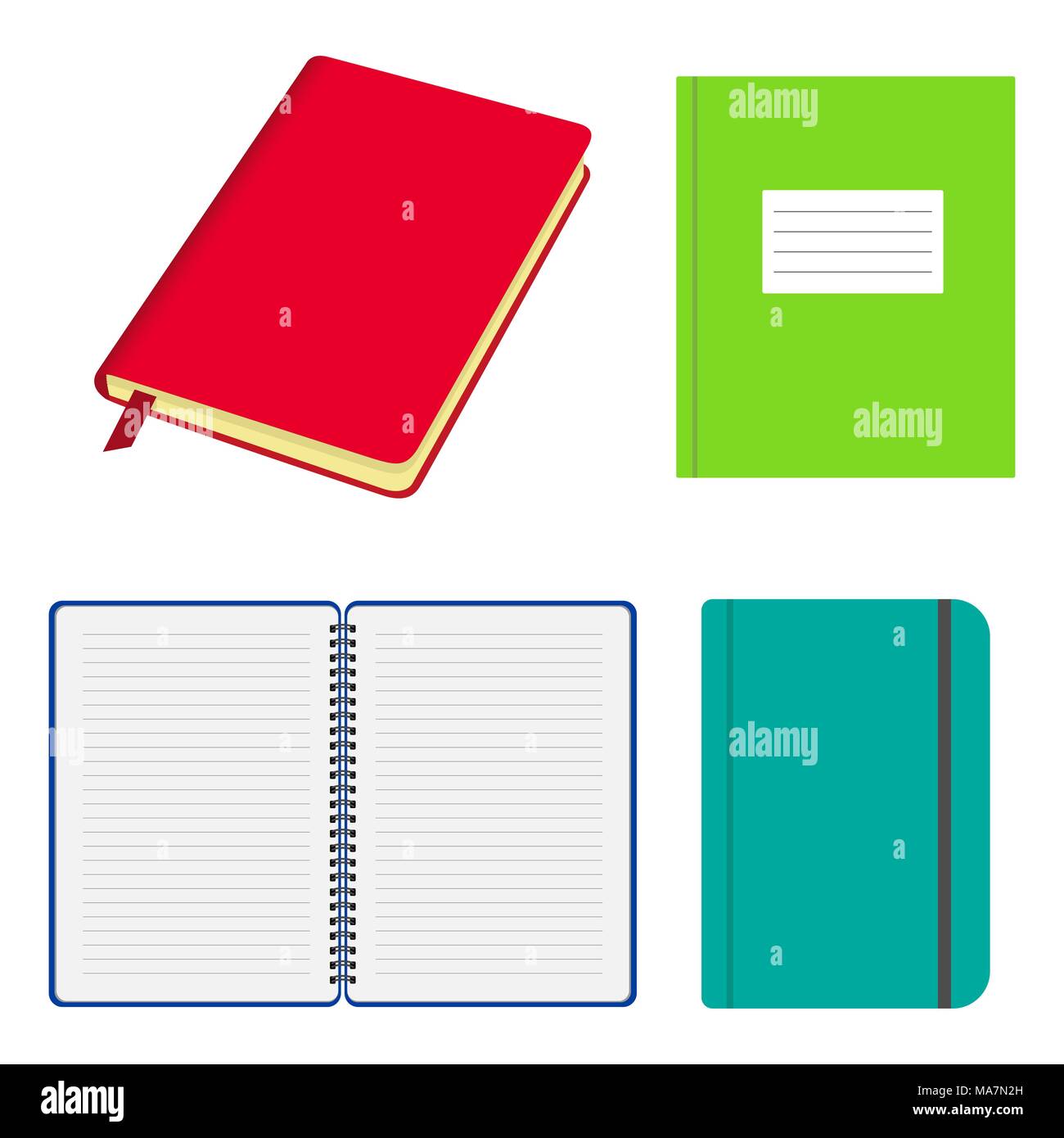 Notebook covers Stock Vector Images Alamy