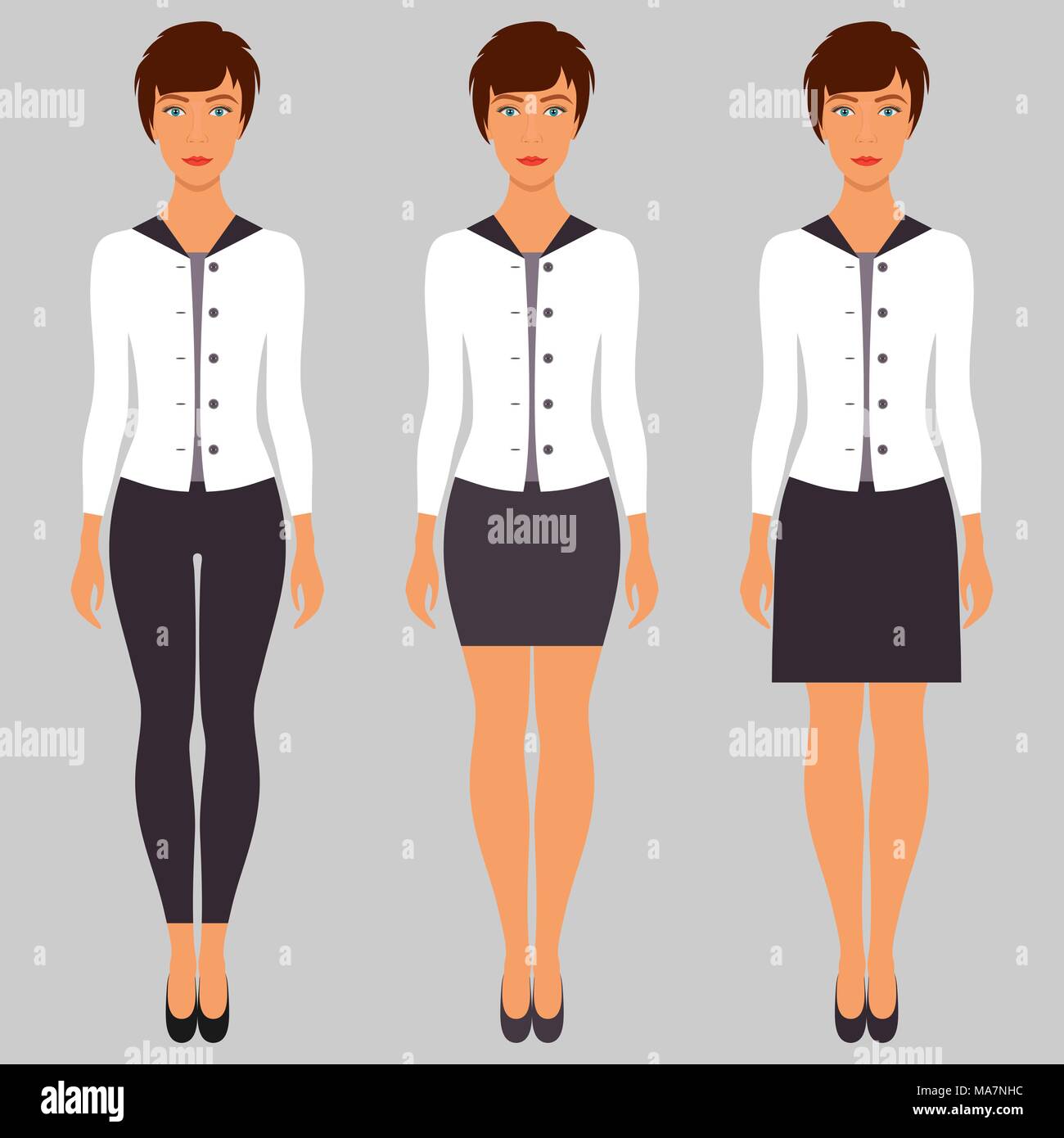 Office skirt vector 2025