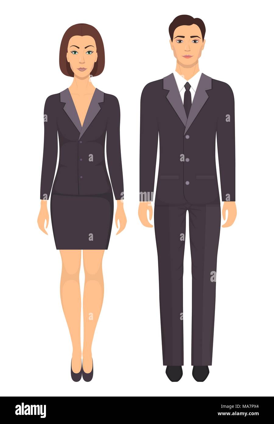 formal clothes. Couple in elegant 