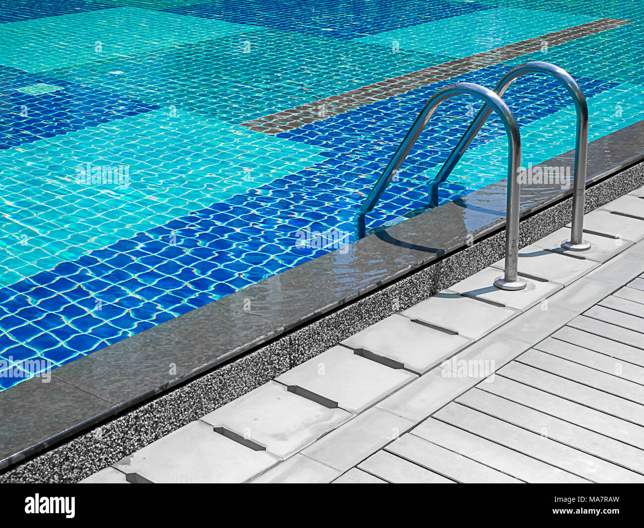Swimming Pool in Condominium in Minimal Style Stock Photo - Alamy