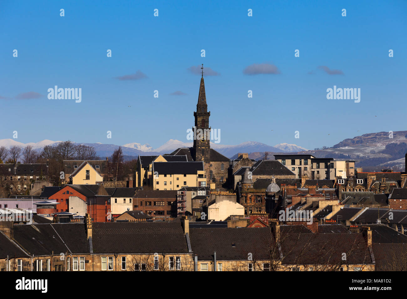 Paisley Abbey & Landmarks Scotland Stock Photo - Alamy