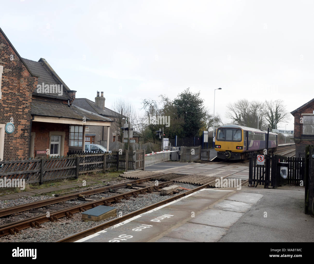 Howden Railway Station, Howden, East Riding of Yorkshire, England UK Stock Photo