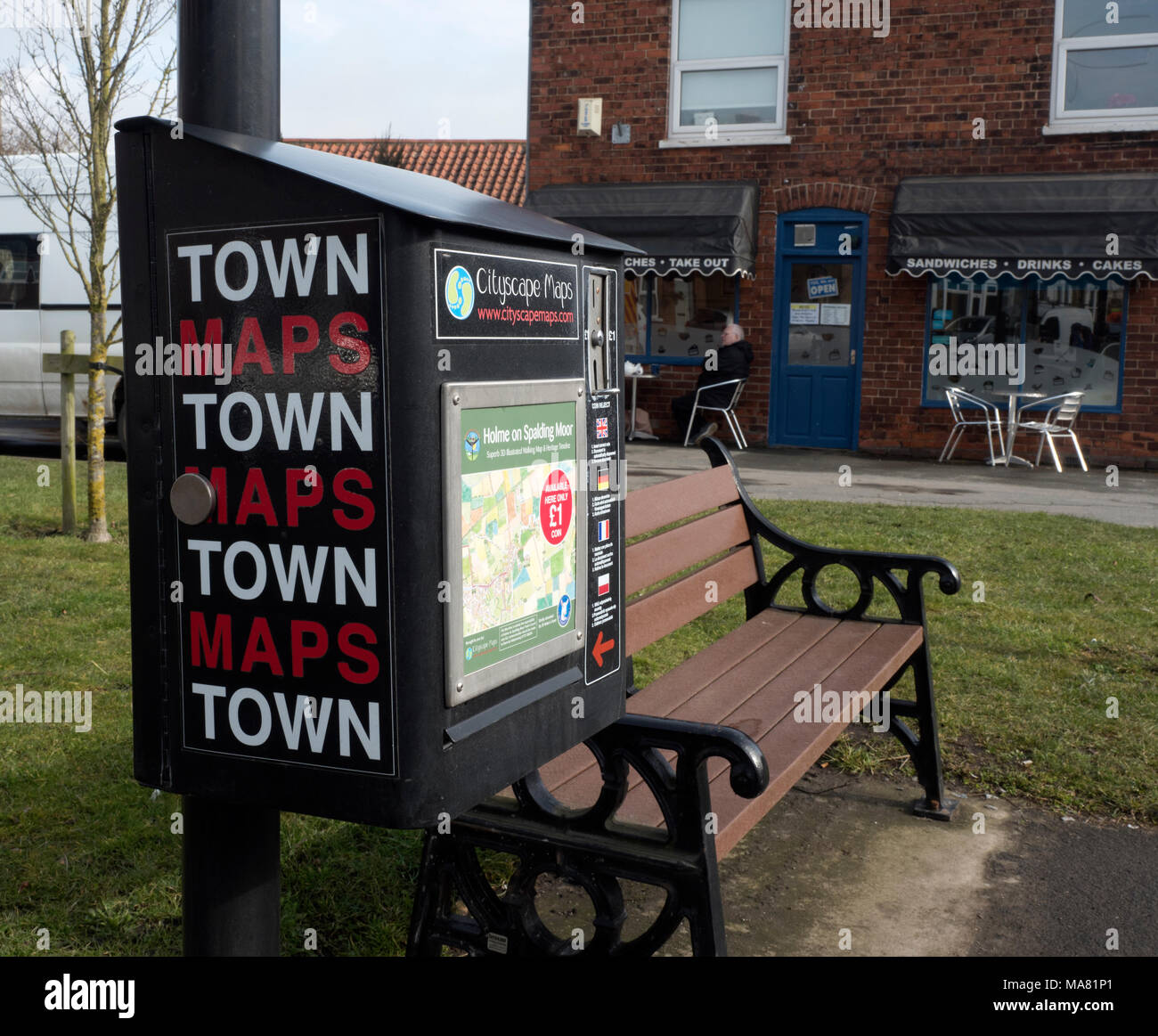 Holme on Spalding Moor town map, East Riding of Yorkshire, England, United Kingdom Stock Photo