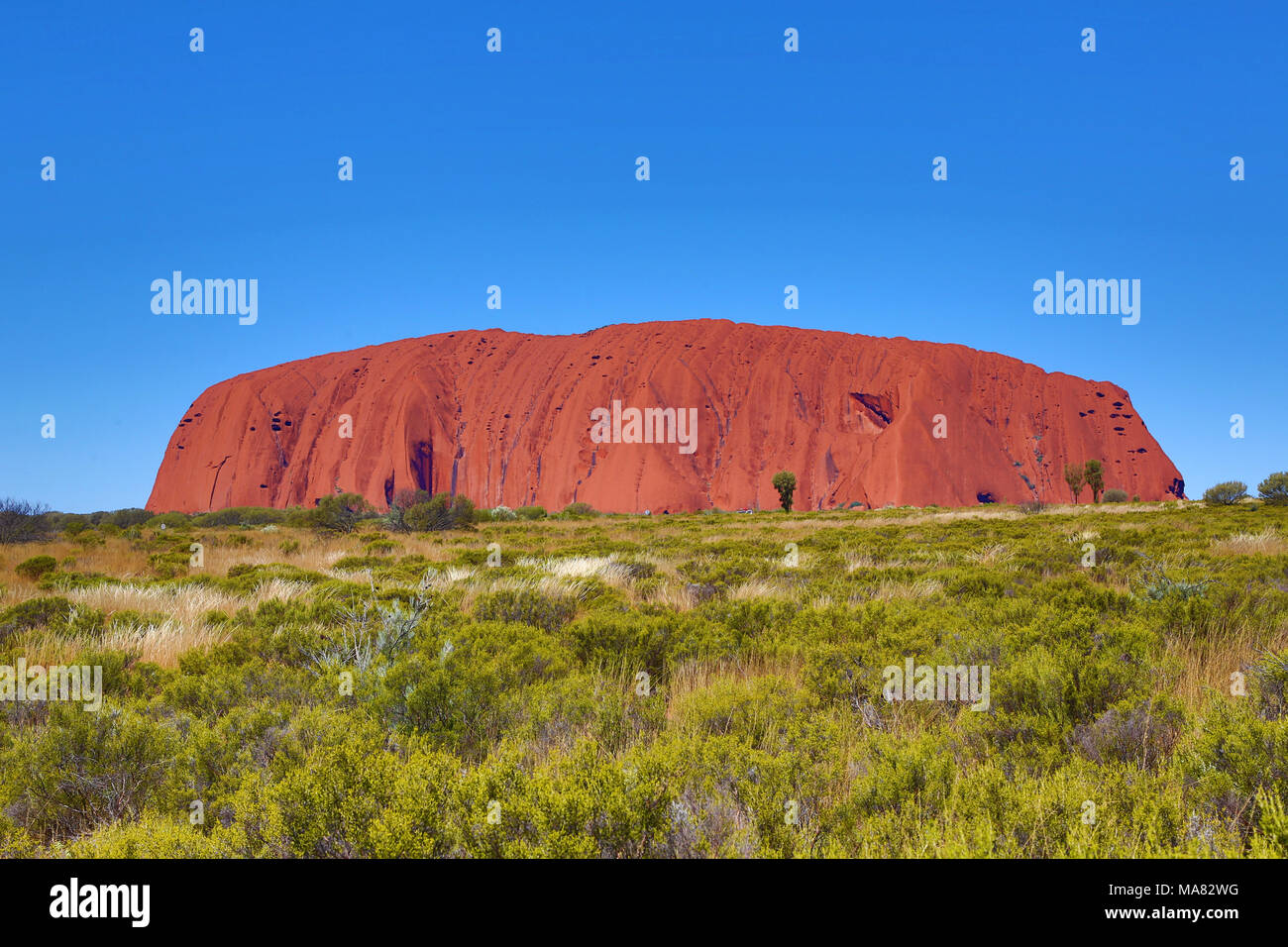 Uluru, Ayers Rock, Uluru-Kata Tjuta National Park, Northern Territory, Australia Stock Photo