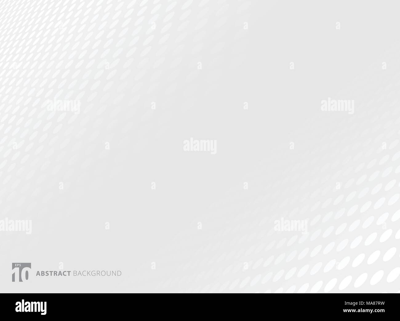 Abstract circle pattern white and gray color perspective background ...