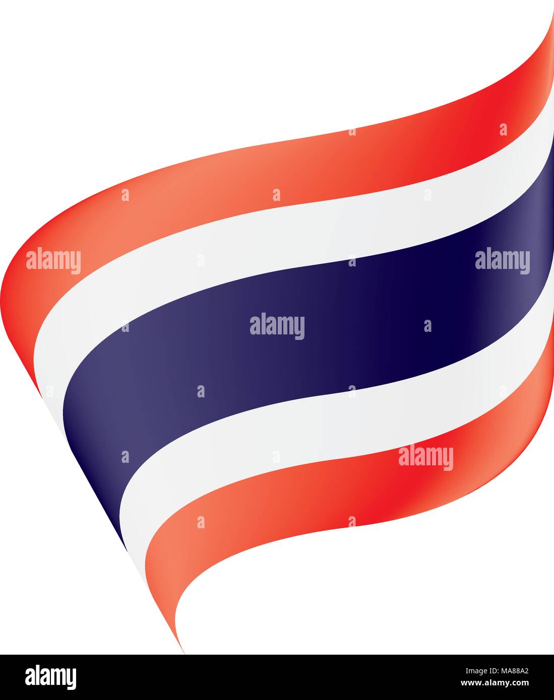 Thailand flag, vector illustration Stock Vector Image & Art - Alamy