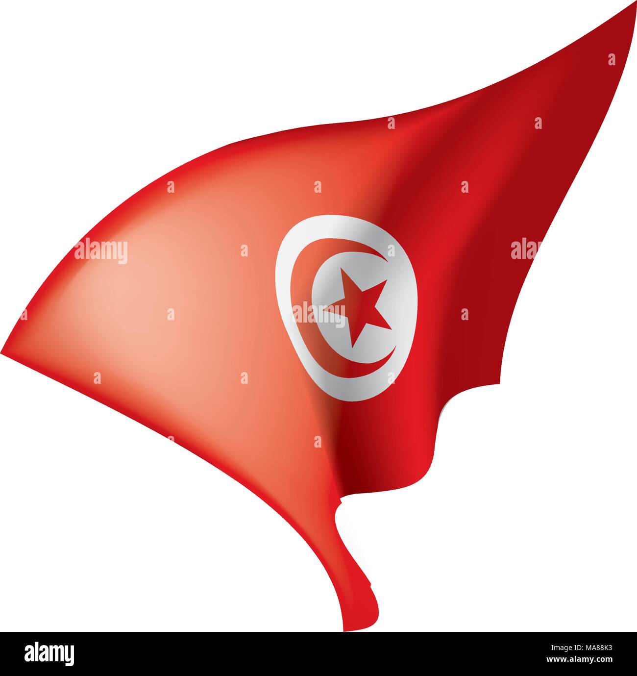 Tunisia flag, vector illustration Stock Vector Image & Art - Alamy