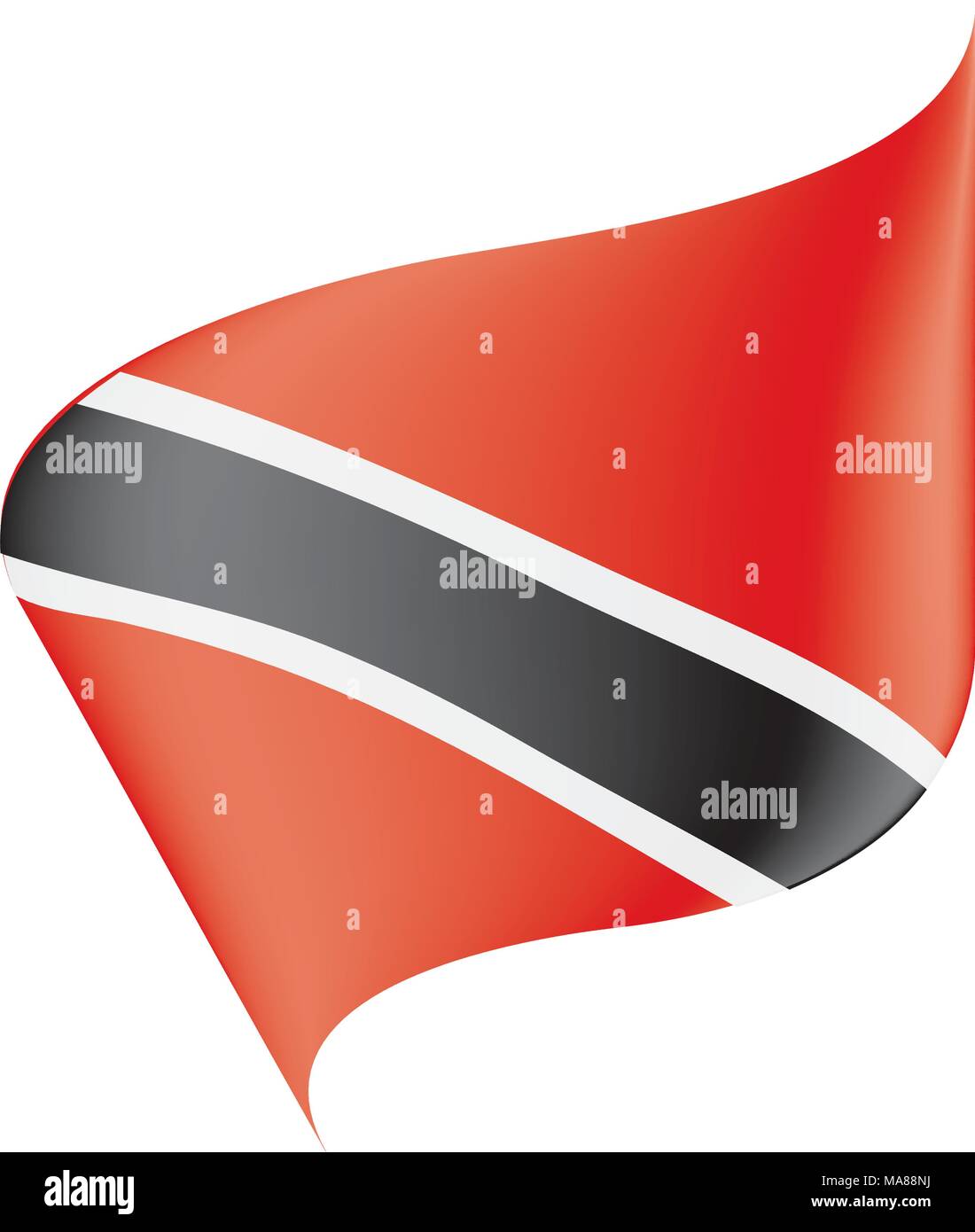 Trinidad And Tobago Flag Vector Illustration Stock Vector Image And Art