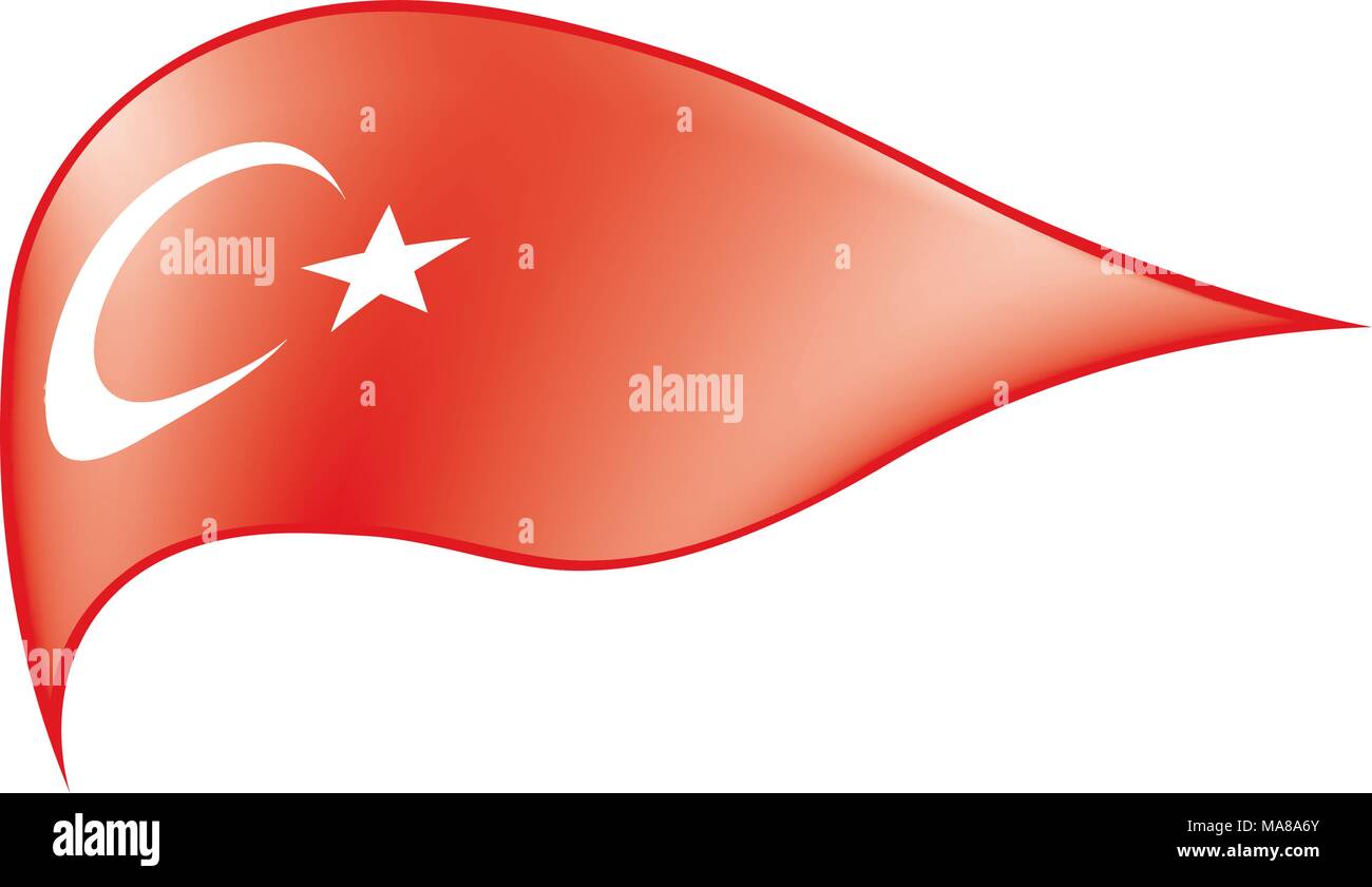 Turkey flag, vector illustration Stock Vector Image & Art Alamy