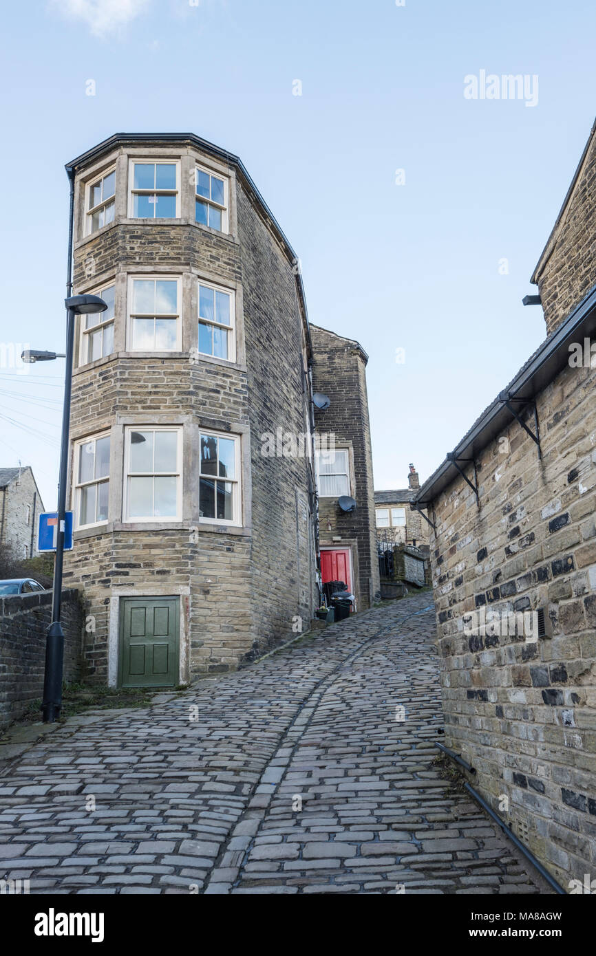 Quirky House, Havelock Square, Thornton, Bradford, West Yorkshire, England. Stock Photo