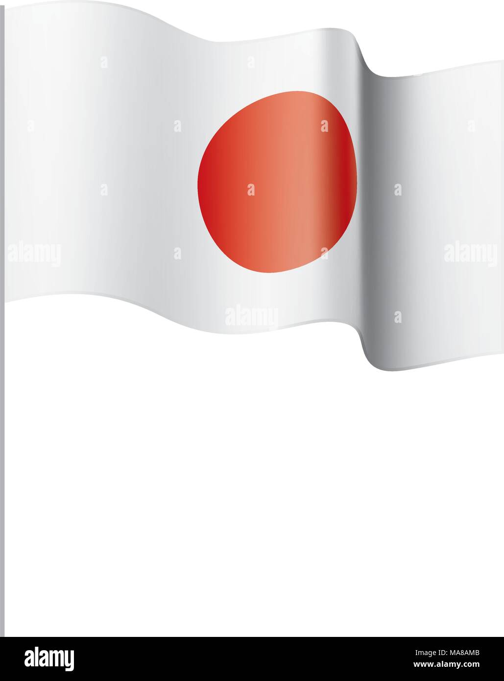 Japan flag, vector illustration Stock Vector Image & Art - Alamy