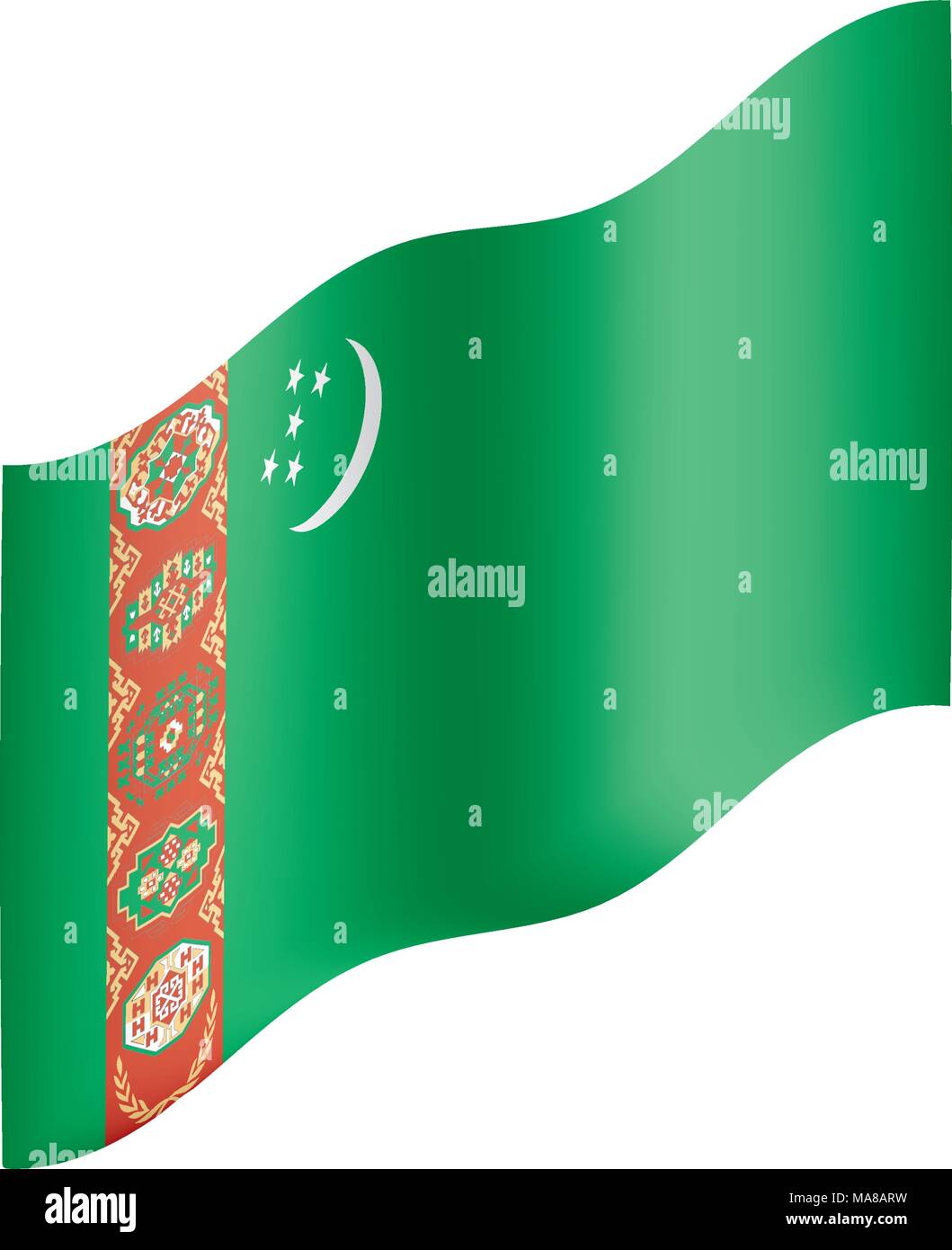 turkmenistan-flag-vector-illustration-stock-vector-image-art-alamy