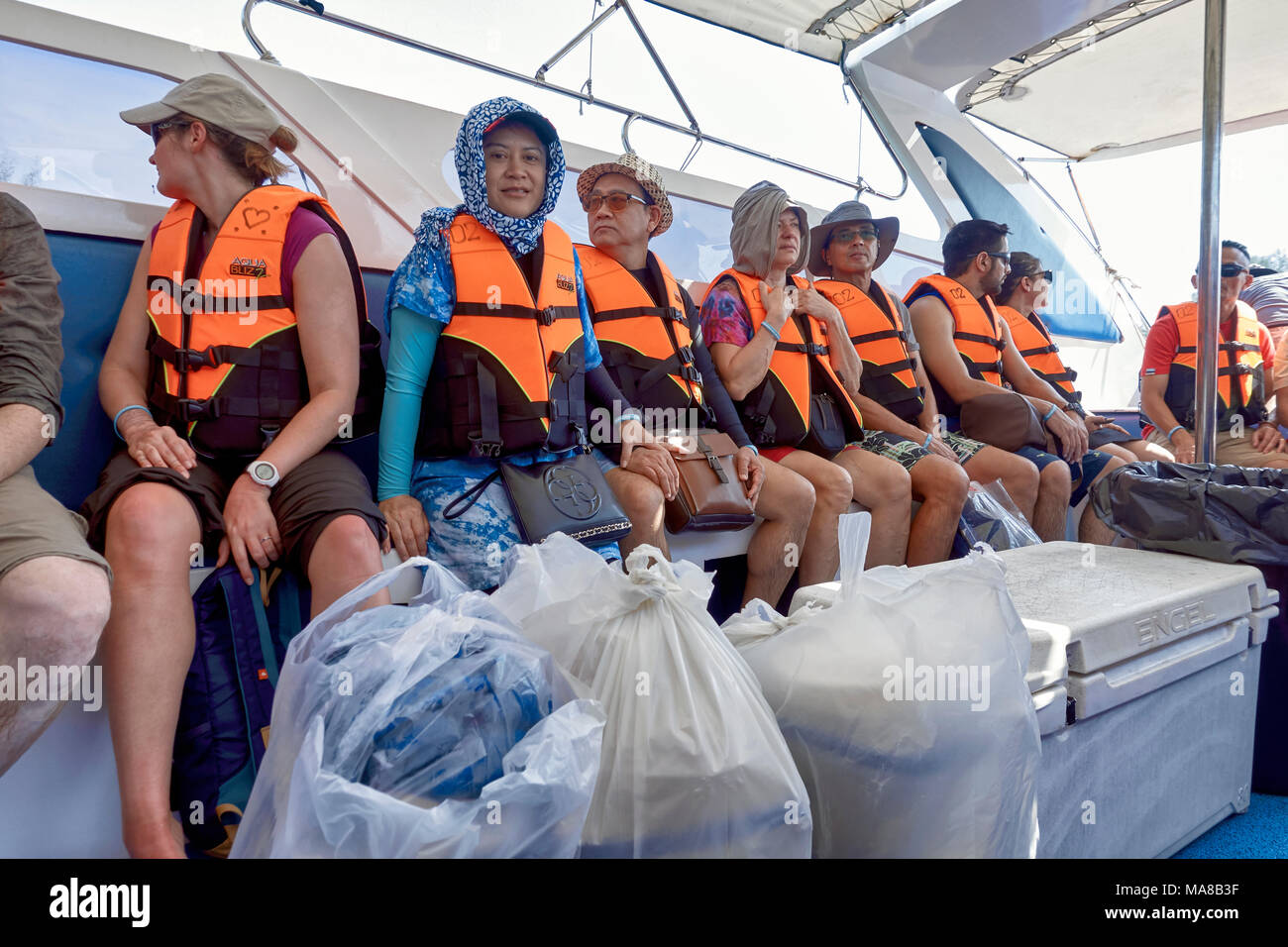 People Wearing Life Jackets High Resolution Stock Photography and
