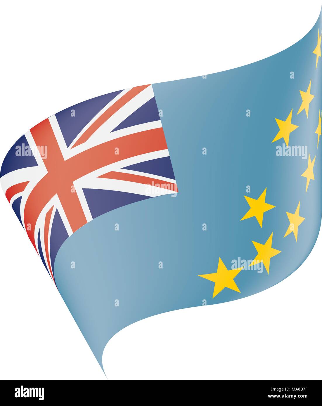Tuvalu flag, vector illustration Stock Vector Image & Art Alamy