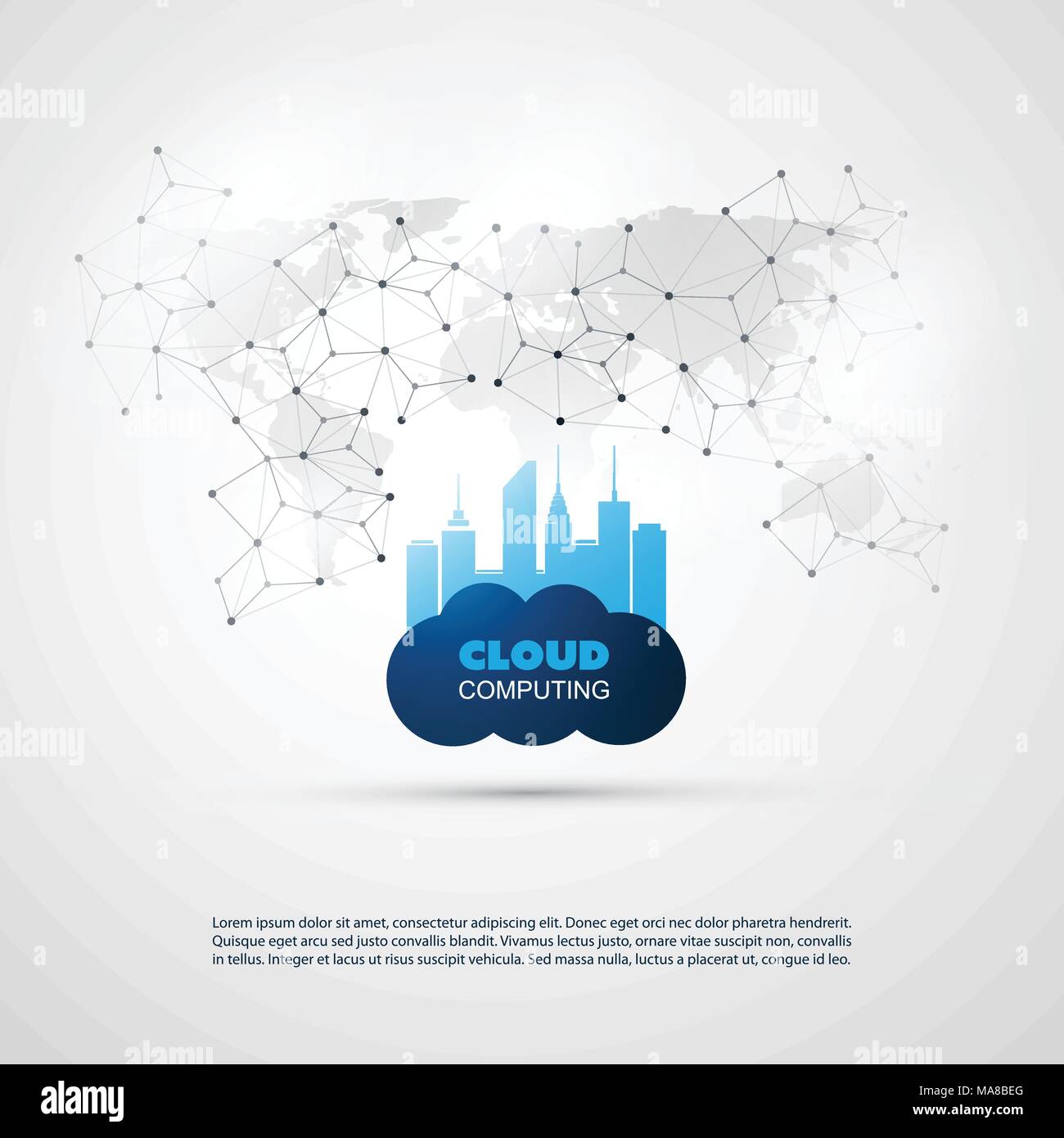 Cloud Computing and Smart City Design Concept - Digital Network ...