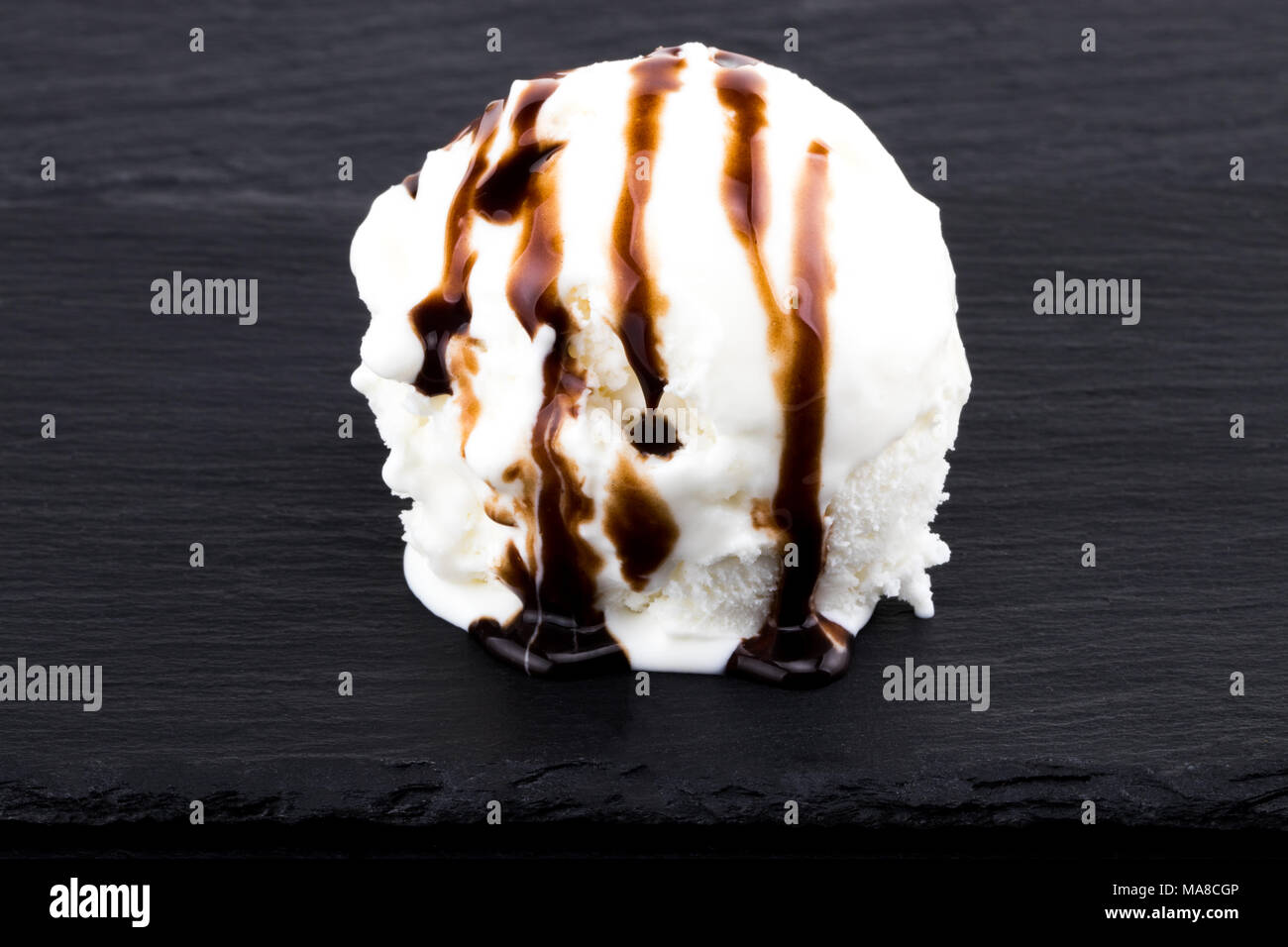 https://c8.alamy.com/comp/MA8CGP/ice-cream-balls-with-chocolate-sauce-on-black-background-top-view-MA8CGP.jpg