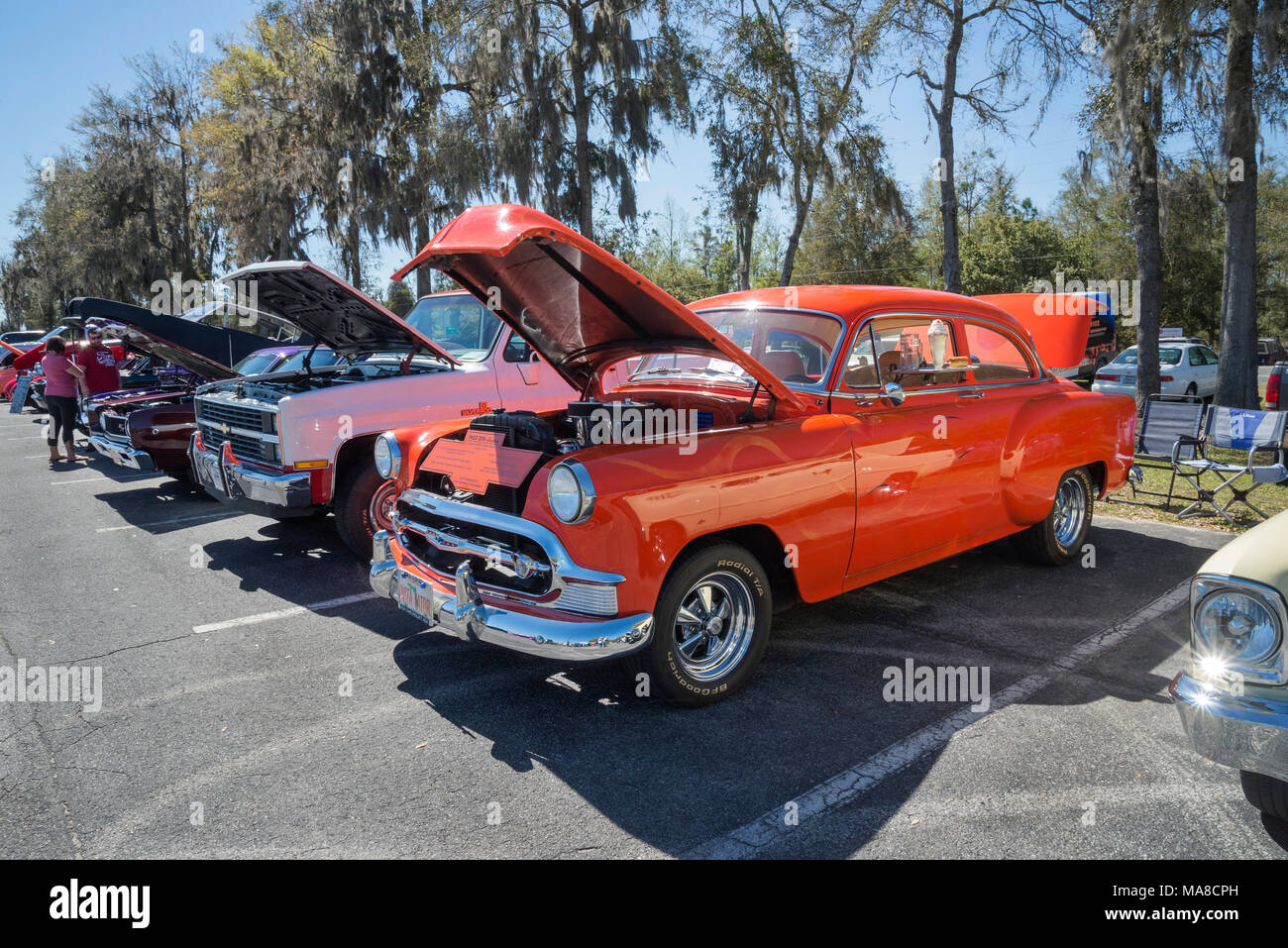 Car Show in Ft. White, Florida. Stock Photo