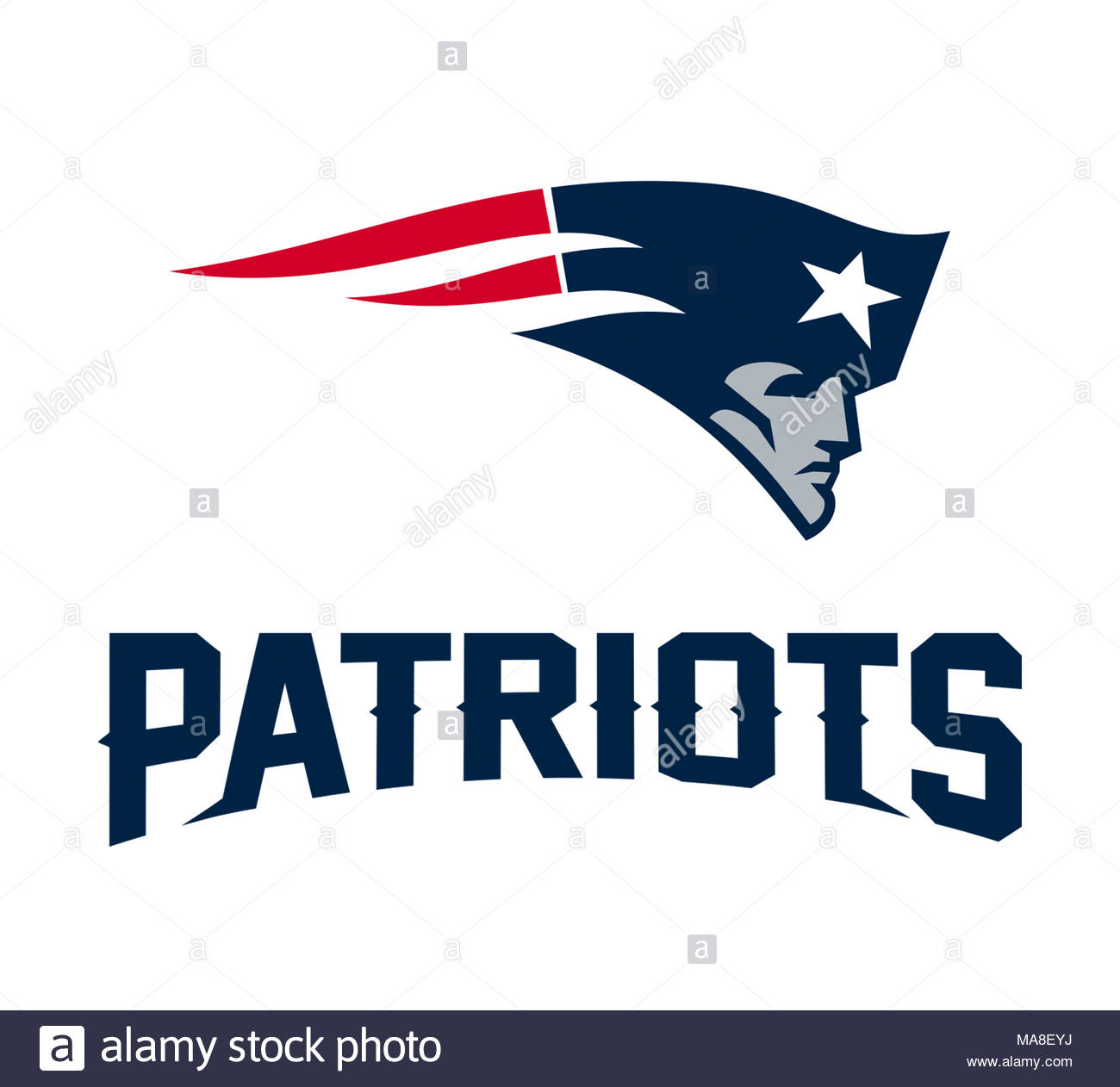 New England Patriots Logo Icon Stock Photo 178437606 Alamy