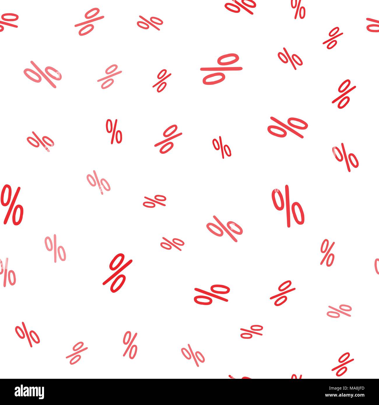 White sale banner with percent signs. Vector paper illustration. Sale