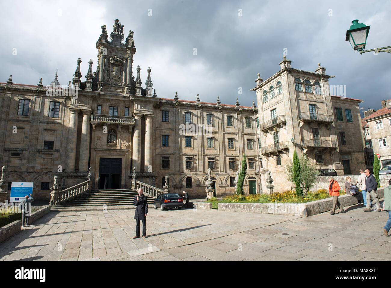 Santiago de Compostela, Escola Universitaria de Traballo Social Stock Photo