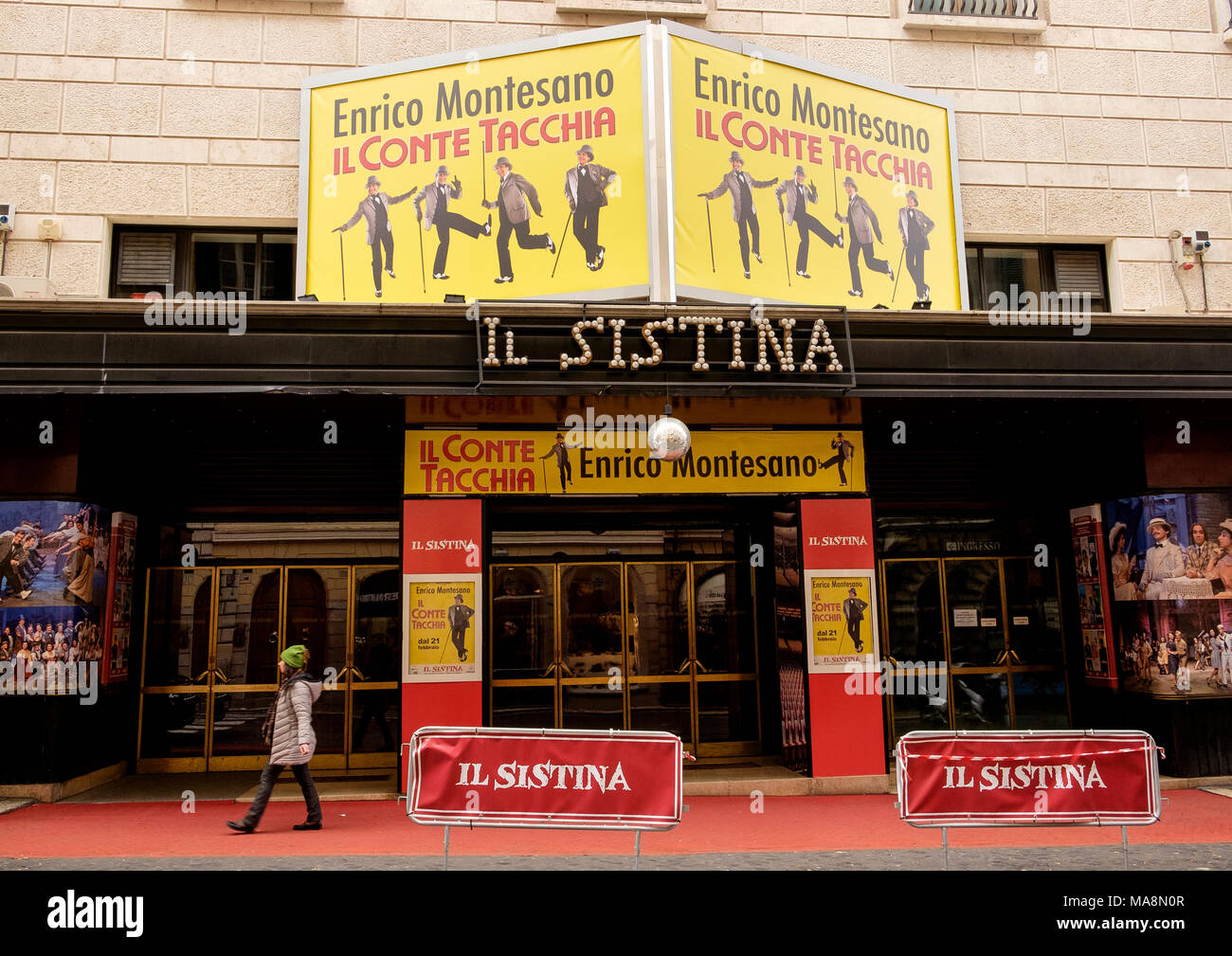 Teatro Il Sistina, Rome presenting a show by Enrico Montesano Stock Photo -  Alamy