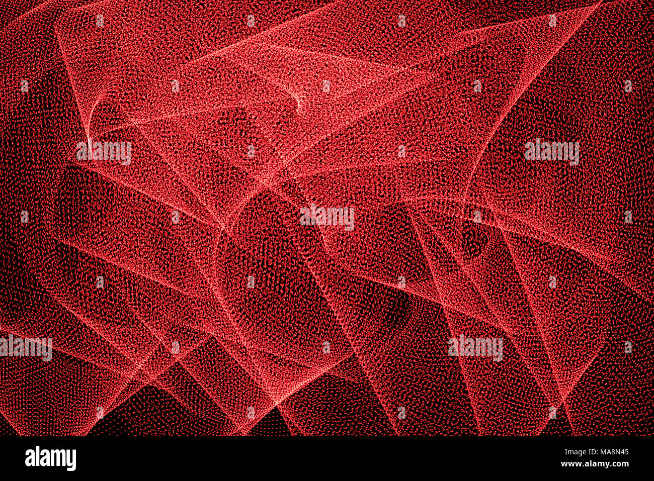 Red color abstract light painting. LED lights on black background Stock ...