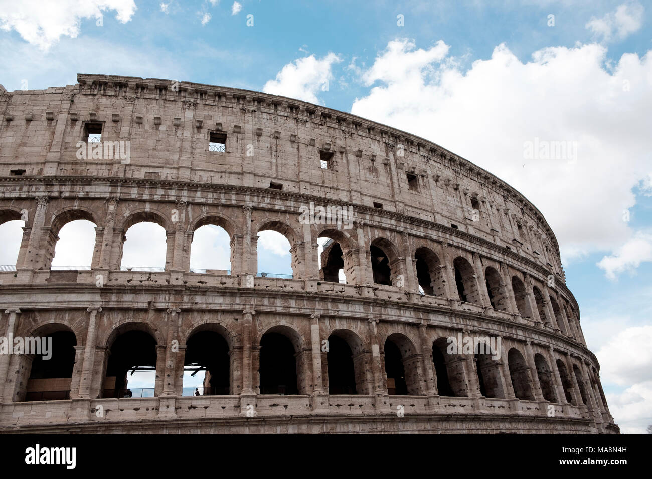 The remains of the Colosseum, Rome Stock Photo
