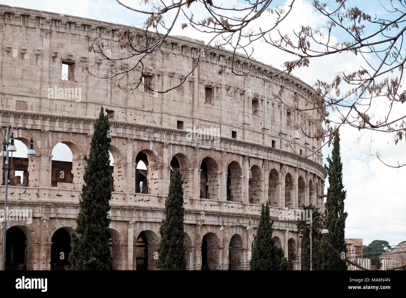 The remains of the Colosseum, Rome Stock Photo - Alamy
