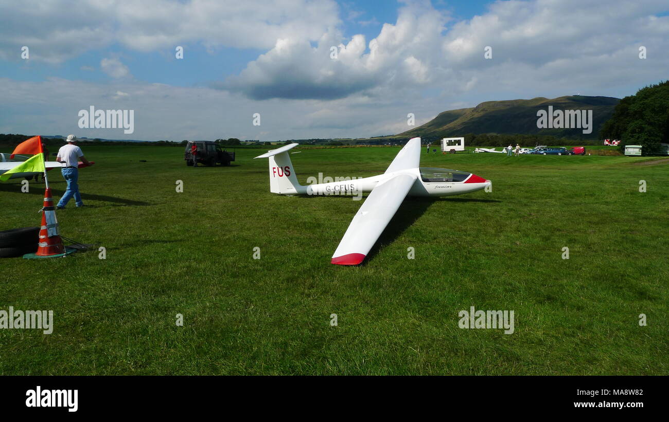 The Scottish Gliding Centre, Portmoak, Kinross-shire, Scotland Stock Photo