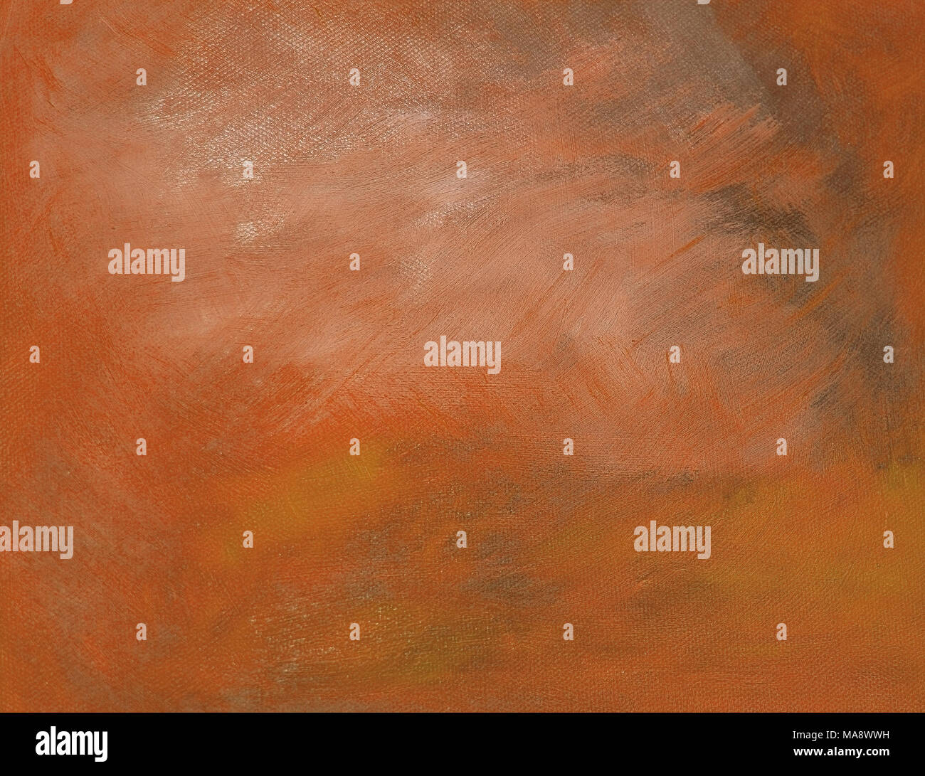 Orange oil painting canvas background copy space texture Stock Photo