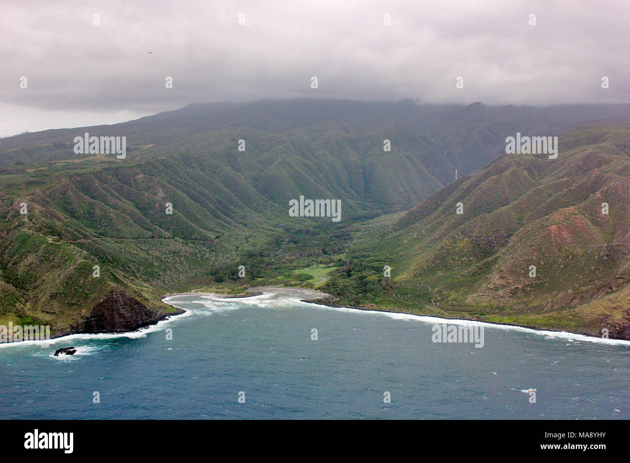 Molokai Sea Cliffs the highest in the world from a helicopter in