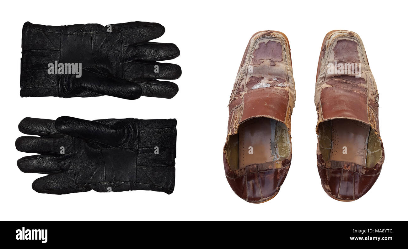 Gloves and shoes Stock Photo Alamy