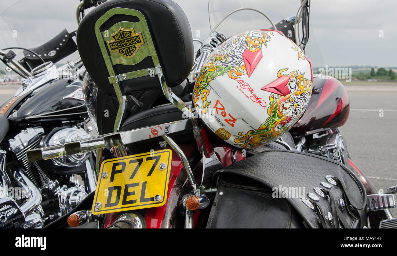 A Rally of Custom and Vintage Vehicles at North Weald Airfield. Stock Photo