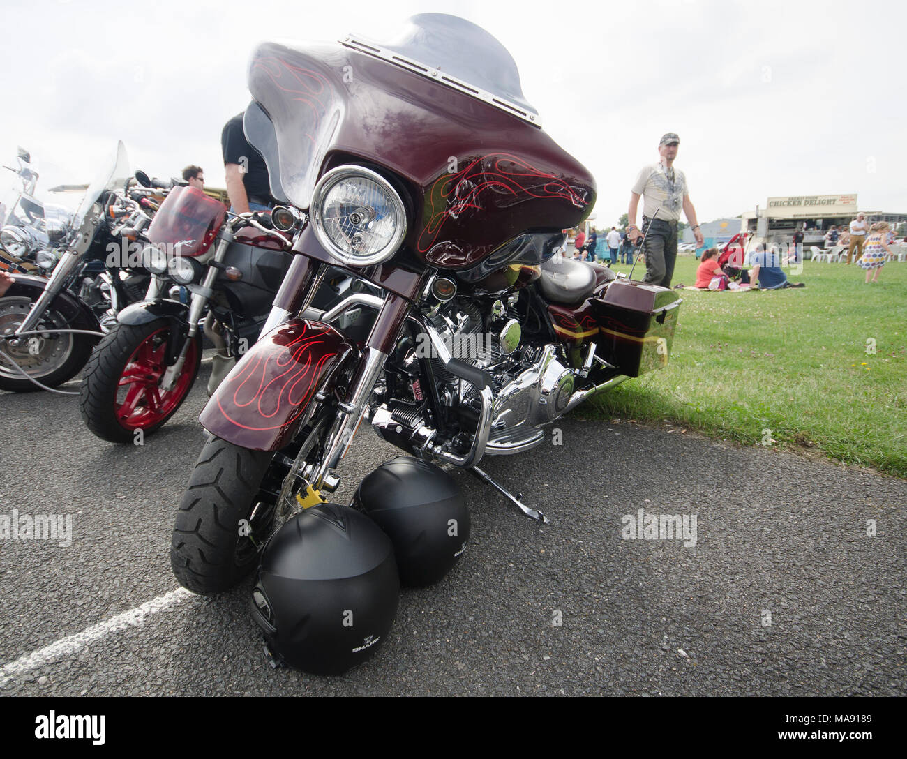 A Rally of Custom and Vintage Vehicles at North Weald Airfield Stock ...