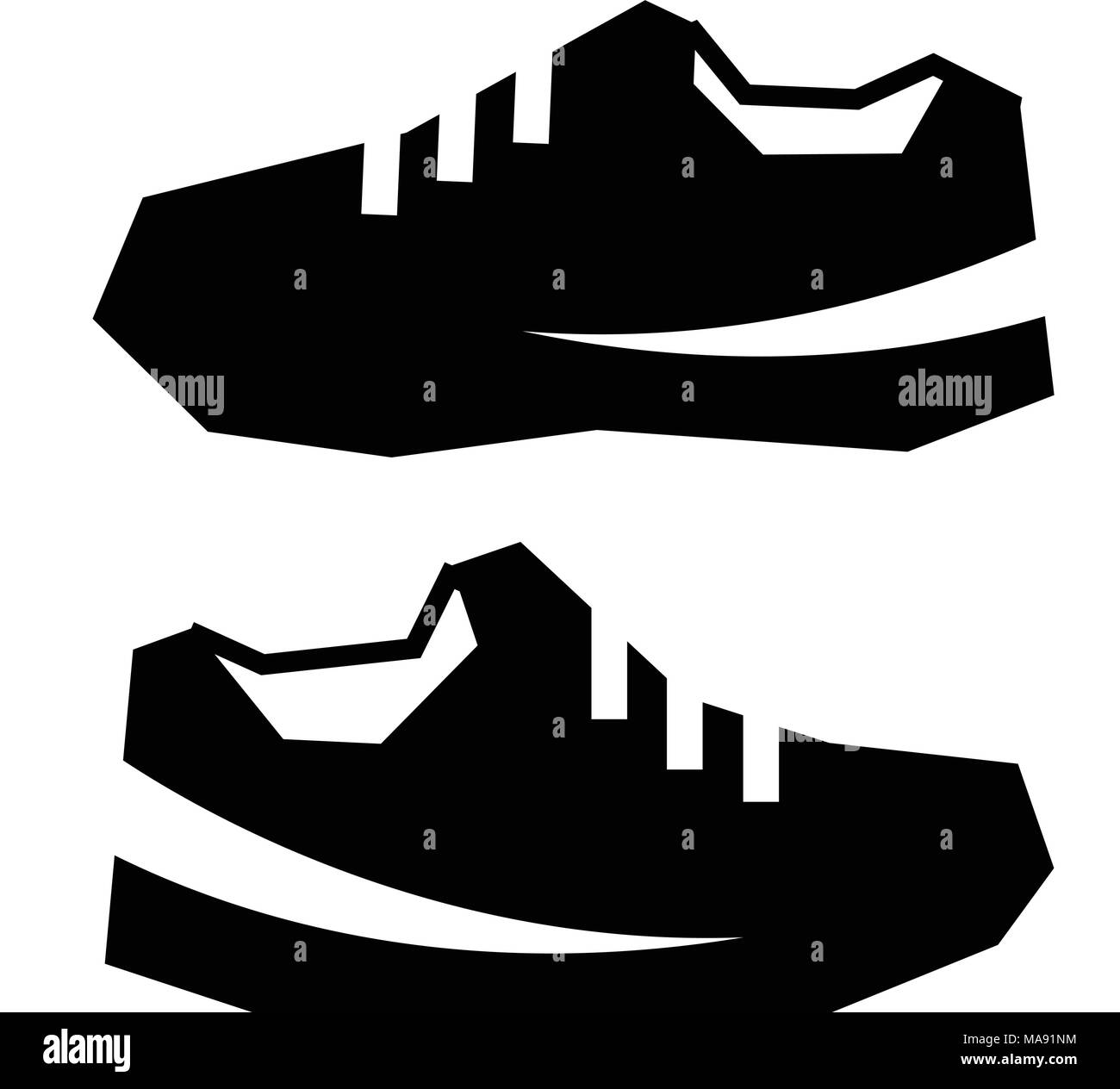 pair sport shoe icon Stock Vector Image & Art - Alamy